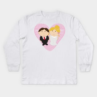 Cute Wedding Couple Kids Long Sleeve T-Shirt